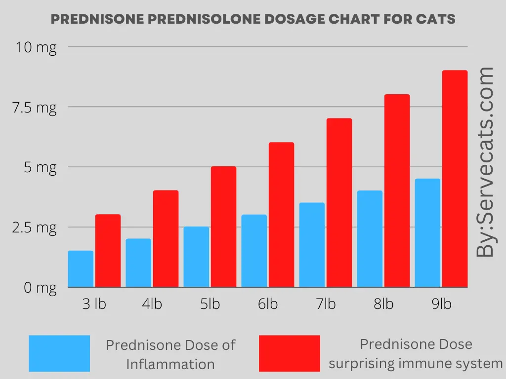 Prednisone Prednisolone Dosage Chart for cats