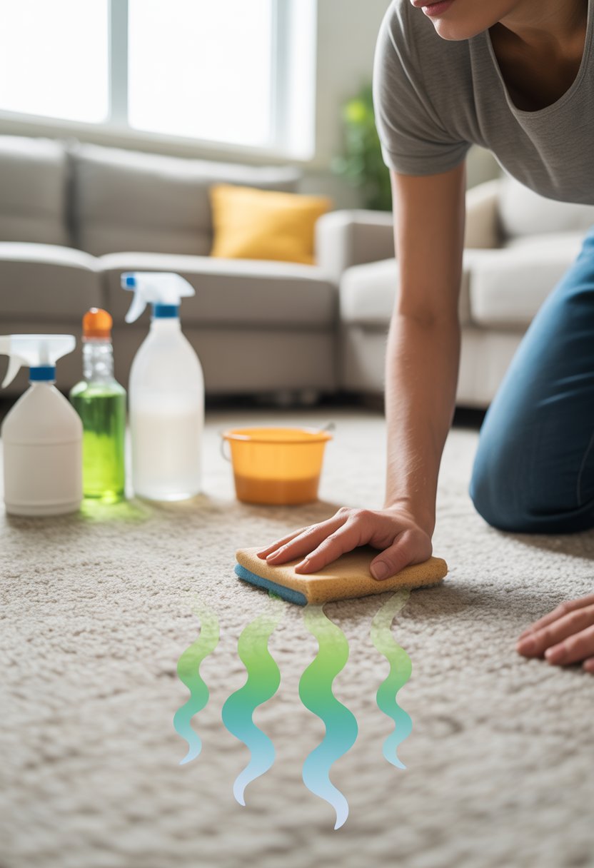 Como se livrar do cheiro de xixi de gato de tapetes com soluções DIY rapidamente Como se livrar do cheiro de xixi de gato de tapetes com soluções DIY rapidamente